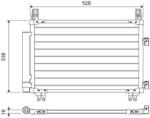 VALEO Condensator, climatizare VALEO 814223 (814223)