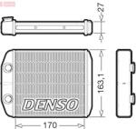 DENSO Schimbător de căldură, încălzire habitaclu DENSO DRR23021 (DRR23021) - automobilus