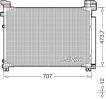 DENSO Condensator, climatizare DENSO DCN51020 (DCN51020) - automobilus