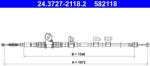 ATE Cablu, frana de parcare ATE 24.3727-2118.2 (24.3727-2118.2)