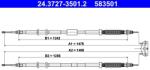 ATE Cablu, frana de parcare ATE 24.3727-3501.2 (24.3727-3501.2)