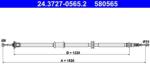 ATE Cablu, frana de parcare ATE 24.3727-0565.2 (24.3727-0565.2)