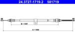 ATE Cablu, frana de parcare ATE 24.3727-1719.2 (24.3727-1719.2)