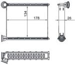 MAHLE Schimbător de căldură, încălzire habitaclu MAHLE BEHR AH 272 000S (AH 272 000S)