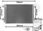 VAN WEZEL Condensator, climatizare VAN WEZEL *** IR PLUS *** 58005209 (58005209)