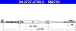 ATE Cablu, frana de parcare ATE 24.3727-2700.2 (24.3727-2700.2)