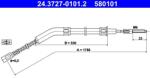 ATE Cablu, frana de parcare ATE 24.3727-0101.2 (24.3727-0101.2)