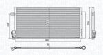 Magneti Marelli Condensator, climatizare MAGNETI MARELLI 350203619000 (350203619000)