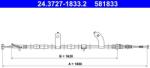 ATE Cablu, frana de parcare ATE 24.3727-1833.2 (24.3727-1833.2)