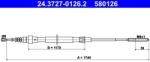 ATE Cablu, frana de parcare ATE 24.3727-0126.2 (24.3727-0126.2)