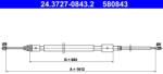 ATE Cablu, frana de parcare ATE 24.3727-0843.2 (24.3727-0843.2)
