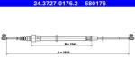 ATE Cablu, frana de parcare ATE 24.3727-0176.2 (24.3727-0176.2)