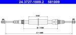 ATE Cablu, frana de parcare ATE 24.3727-1009.2 (24.3727-1009.2)