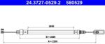 ATE Cablu, frana de parcare ATE 24.3727-0529.2 (24.3727-0529.2)