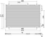 E-KRAFT Condensator, climatizare E-KRAFT 1924005351 (1924005351)