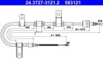 ATE Cablu, frana de parcare ATE 24.3727-3121.2 (24.3727-3121.2) - automobilus