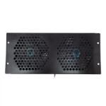 SPACER UNITATE RACIRE SPACER, 1U pentru rack 19, 2 x ventilatoare, 120mm, 2300rpm, 30dBA, flux aer 69cfm, cablu 0.7m, black SPFC-CW-2F-02 (timbru verde 11 lei) (SPFC-CW-2F-02)