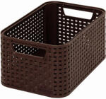Keter Rattan hatású kosár, 6l, sötétbarna, CURVER "Style S (205824) - iconink