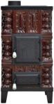 eSemineu Terracotta stove with cast iron door 3-row with 5kW hob