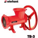 Elefant tools Месомелачка ръчна, чугунена, Elefant TB-3, нож с 4 остриета и решетка 6 мм (UNI-010813)