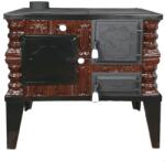 eSemineu Terracotta stove with hob and oven 7 kW left