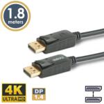 Delight DisplayPort 1.4 Összekötő Fekete 1.8m 20333B (20333B)