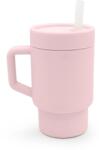 Melii Силиконова чаша със сламка Melii - 265 ml, Pink (ML19900)