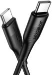 JOYROOM gyorstöltő kábel USB Type-C - USB Type-C 0.25m 60W (fekete)