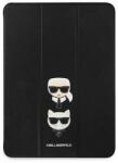 KARL LAGERFELD Saffiano Karl & Choupette iPad Pro 12.9″ 2020/2021 kinyitható tartó (fekete)