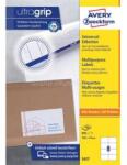 AVERY Etikett címke, 105 x74mm, univerzális, 8 címke/ív, 100 ív/doboz, fehér (AVERY_AV3427) (AVERY_AV3427)
