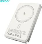 BWOO P82 BO 10000 mAh 15 W vezeték nélküli powerbank világosszürke