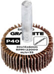 GRAPHITE Csiszolókerék csapos 30x15x6mm, P40 (58T400) (58T400)