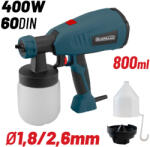 ! Html Kod> BORMANN Lite elektromos HVLP FestékSZÓRÓ Pisztoly 400 W, 800 ml, 60 din, Φ1, 8/2, 6 mm (BPG8100)