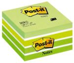 3M Notite adezive verde pastel cub Post-It 76 mm x 76 mm 450 file/bloc 3M 70007038881 (2028G)