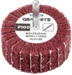 GRAPHITE Csiszolókerék csapos 60x25x6mm, P100 (58T408) (58T408)