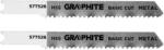 ! Html Kod> GRAPHITE Dekopírfűrészlap, U-befogó, HCS, 12TPI, 50/76mm, fém, 2db (57T526)