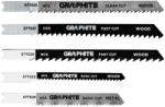  GRAPHITE Dekopírfűrészlap készlet, U-befogó, HCS, fém-fa-műanyag, 5db-os (57T520) (57T520)