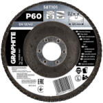 GRAPHITE Csiszolókorong lamellás 125x22, 2mm, P60 inox, fém, fa (58T101) (58T101)