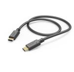 Hama FIC E3 adatkábel USB 2.0 TYPE-C/TYPE-C 1, 5M, FEKETE (201591)