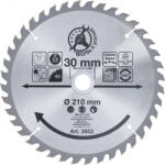 BGS technic Karbid hegyű körfűrész tárcsa, 210 x 30 x 2.6 mm, 40 fogú (BGS 3953) (3953)