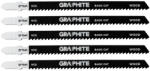  GRAPHITE Dekopírfűrészlap, T-befogó, HCS, 9TPI, 100/126mm, fa-rétegelt lemez, 5db (57T541) (57T541)