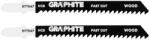  GRAPHITE Dekopírfűrészlap, T-befogó, HCS, 8TPI, 74/100mm, fa-rétegelt lemez, 2db (57T547) (57T547)
