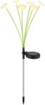 GLOBO Solar lampă solară de podea 6x0.06 W verde-galben 36090 (36090)