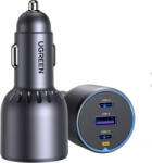 UGREEN Incarcator auto Ugreen 75W, 2x USB-C , 1x USB, PD3.0, QC 4.0, Gri (ec703-35024) - cel