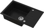 Ruvetti Axel chiuvetă din granit 78x50 cm negru 3001AX_BC160XL_W (3001AXBC160XLW) Chiuveta