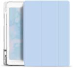 XPRO Smart Book tok pencil tartóval és teljesen átlátszó szilikon hátlappal világoskék Apple Ipad 10, 2" 2019 készülékhez