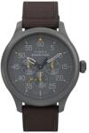Timex Expedition férfi kronográf karóra, barna szövet szíj, szürke számlap