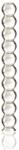 Passion Labs Dildo Multi Beads, Sticla Premium, Transparent, 21 cm, Passion Labs, Glass Series Dildo