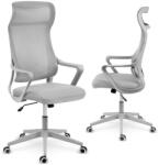 Sofotel Irodai szék, Sofotel Labi, szürke, 132, 5-142, 5 cm, mikrohálós háttámla, deréktámasz, hintamechanika, gázliftes magasságállítás, gumírozott kerekek, 120 kg teherbírás (TE241301)