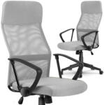 Sofotel Irodai szék, Sofotel Sydney, világosszürke, 110-117, 5 cm, mikrohálós háttámla, állítható, hintamechanika, gázliftes magasságállítás, gumírozott kerekek (TE2451)